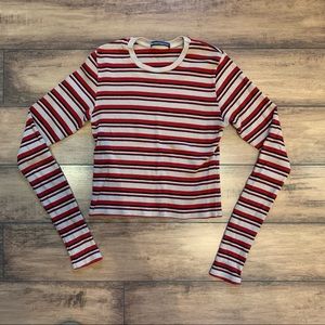 Brandy Melville Striped Long Sleeve Top